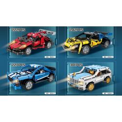 LEIBAO 8325-3 non  CÔNG NGHỆ XE THỂ THAO MÀU XANH bộ đồ chơi xếp lắp ráp ghép mô hình  Kỹ Thuật Công Nghệ Cao Mô Hình Phương Tiện 227 khối