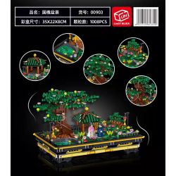 ZHEGAO 00903 non  CÂY CẢNH SOPHORA bộ đồ chơi xếp lắp ráp ghép mô hình BONSAI MEET CHINESE STYLE 1008 khối