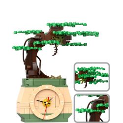 HENGTAI 92032D non  TRONG CHẬU bộ đồ chơi xếp lắp ráp ghép mô hình TIMESPRITE TIME POTTED 217 khối