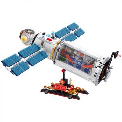 ZHEGAO QL0289 0289 non  MÔ-ĐUN LÕI TRẠM VŨ TRỤ bộ đồ chơi xếp lắp ráp ghép mô hình Space SPACE STATION CARE MODULE Thám Hiểm Không Gian 858 khối