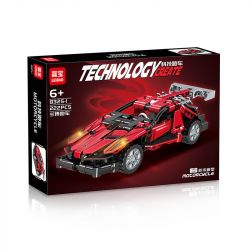 LEIBAO 8325-1 non  CÔNG NGHỆ XE THỂ THAO MÀU ĐỎ bộ đồ chơi xếp lắp ráp ghép mô hình  Kỹ Thuật Công Nghệ Cao Mô Hình Phương Tiện 222 khối
