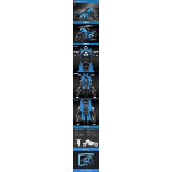 MouldKing 23009 Mould King 23009 non  BẢN CONCEPT MÔTÔ BAY bộ đồ chơi xếp lắp ráp ghép mô hình  FLY MOTOR CONCEPT Kỹ Thuật Công Nghệ Cao Mô Hình Phương Tiện 1536 khối