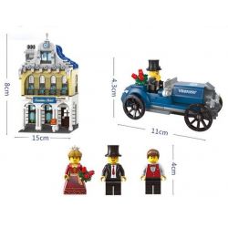 QMAN ENLIGHTEN KEEPPLEY 1127 non  KHÁCH SẠN MẶT TRỜI bộ đồ chơi xếp lắp ráp ghép mô hình City SUNSHINE HOTEL Thành Phố 628 khối