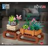 ZHEGAO 00901 non  DUOFU VÀ THỊT bộ đồ chơi xếp lắp ráp ghép mô hình BONSAI SUCCULENTS MORE BLESSING 963 khối