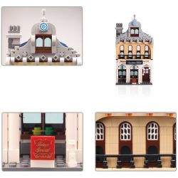 QMAN ENLIGHTEN KEEPPLEY 1127 non  KHÁCH SẠN MẶT TRỜI bộ đồ chơi xếp lắp ráp ghép mô hình City SUNSHINE HOTEL Thành Phố 628 khối