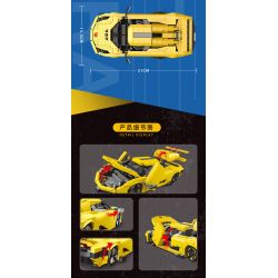 MouldKing 10018 Mould King 10018 non  KOENIGSEGG REGERA bộ đồ chơi xếp lắp ráp ghép mô hình Creator Expert Chuyên Gia Sáng Tạo 1341 khối