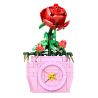 HENGTAI 92032A non  HOA HỒNG TRONG CHẬU. bộ đồ chơi xếp lắp ráp ghép mô hình TIMESPRITE TIME POTTED 227 khối
