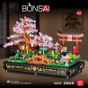 ZHEGAO 00898 non  BONSAI ANH ĐÀO SIÊU NHỎ bộ đồ chơi xếp lắp ráp ghép mô hình BONSAI MICRO CHERRY JAPANESE WIND 1286 khối