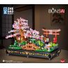 ZHEGAO 00898 non  BONSAI ANH ĐÀO SIÊU NHỎ bộ đồ chơi xếp lắp ráp ghép mô hình BONSAI MICRO CHERRY JAPANESE WIND 1286 khối