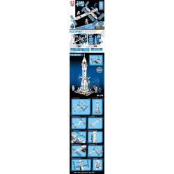 LEYI 81003 non  TRẠM VŨ TRỤ BIẾN ĐÔI bộ đồ chơi xếp lắp ráp ghép mô hình Space Thám Hiểm Không Gian 728 khối