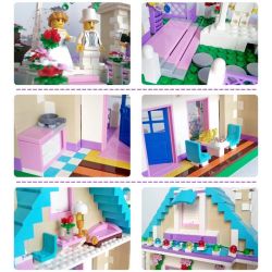 QMAN ENLIGHTEN KEEPPLEY 1129 non  ĐÁM CƯỚI HẠNH PHÚC bộ đồ chơi xếp lắp ráp ghép mô hình City WEDDING ROOM Thành Phố 613 khối