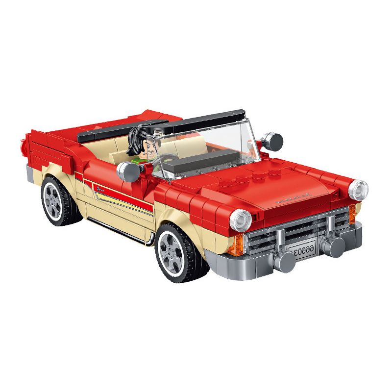 PanlosBrick 666034 Panlos Brick 666034 non  FORD FAIRLANE MUI TRẦN bộ đồ chơi xếp lắp ráp ghép mô hình Racers Đua Tốc Độ 370 khối