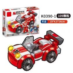 MINGDI LEIBAO K0390 0390 non  NHÓM TỐC ĐỘ TỔ HỢP MECHA 8 bộ đồ chơi xếp lắp ráp ghép mô hình Racers SPEED RACING Đua Tốc Độ 857 khối