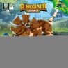 ZHEGAO QL1735 1735 non  THUẦN HÓA TRICERATOPS bộ đồ chơi xếp lắp ráp ghép mô hình Jurassic World DINOSAUR Thế Giới Khủng Long 387 khối