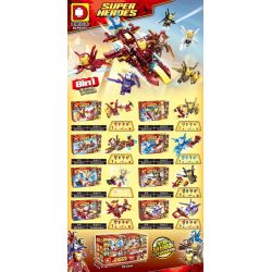DUO LE PIN DLP9101 9101 non  IRON MAN 8. bộ đồ chơi xếp lắp ráp ghép mô hình Marvel Super Heroes Siêu Anh Hùng Marvel