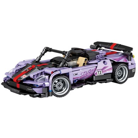 SEMBO 701908 non  ĐIỀU KHIỂN TỪ XA CÔNG NGHỆ XE THỂ THAO FENGSHEN MÀU TÍM ĐÓNG THẾ bộ đồ chơi xếp lắp ráp ghép mô hình  CARS REMOTE CONTROL SPORTS Kỹ Thuật Công Nghệ Cao Mô Hình Phương Tiện 480 khối