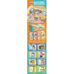 JI ZHIXING 83018 non  ĐỒ GIA DỤNG 8 MẪU bộ đồ chơi xếp lắp ráp ghép mô hình Creator ELECTRIC APPLIANCE Sáng Tạo 913 khối