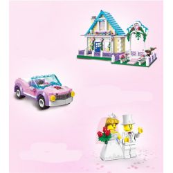 QMAN ENLIGHTEN KEEPPLEY 1129 non  ĐÁM CƯỚI HẠNH PHÚC bộ đồ chơi xếp lắp ráp ghép mô hình City WEDDING ROOM Thành Phố 613 khối