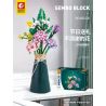 SEMBO 601220 non  BÓ HOA bộ đồ chơi xếp lắp ráp ghép mô hình Flowers BLOCK FLORIST