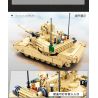 SLUBAN M38-B0892 B0892 0892 M38B0892 38-B0892 non  XE TĂNG CHIẾN ĐẤU CHỦ LỰC M1A2 ABRAMS 1:35 tỷ lệ 1:35 bộ đồ chơi xếp lắp ráp ghép mô hình Military Army M1A2 SEP V2 ABRAMS Quân Sự Bộ Đội 781 khối