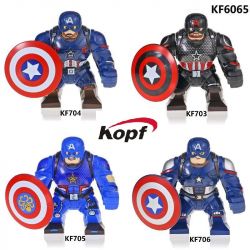 KOPF KF6065 6065 KF704 KF705 KF706 KF707 non  ĐỘI TRƯỞNG MỸ bộ đồ chơi xếp lắp ráp ghép mô hình Collectable Minifigures Búp Bê Sưu Tầm