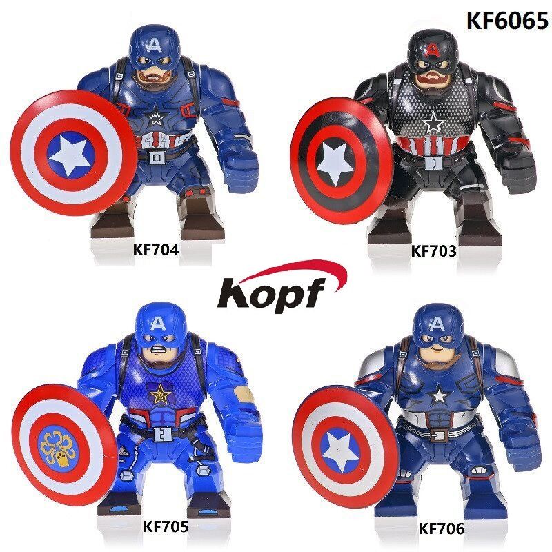 KOPF KF6065 6065 KF704 KF705 KF706 KF707 non  ĐỘI TRƯỞNG MỸ bộ đồ chơi xếp lắp ráp ghép mô hình Collectable Minifigures Búp Bê Sưu Tầm