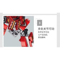 PanlosBrick 690026 Panlos Brick 690026 non  ULTRAMAN MECH & SPACESHIP 8 KẾT HỢP bộ đồ chơi xếp lắp ráp ghép mô hình Vệ Binh Vũ Trụ Siêu Nhân Điện Quang 757 khối