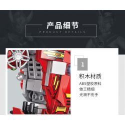 PanlosBrick 690026 Panlos Brick 690026 non  ULTRAMAN MECH & SPACESHIP 8 KẾT HỢP bộ đồ chơi xếp lắp ráp ghép mô hình Vệ Binh Vũ Trụ Siêu Nhân Điện Quang 757 khối