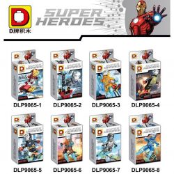 DUO LE PIN DLP9065 9065 non  IRON MAN 8. bộ đồ chơi xếp lắp ráp ghép mô hình Marvel Super Heroes Siêu Anh Hùng Marvel