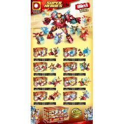 DUO LE PIN DLP9108 9108 non  IRON MAN 8. bộ đồ chơi xếp lắp ráp ghép mô hình Marvel Super Heroes Siêu Anh Hùng Marvel