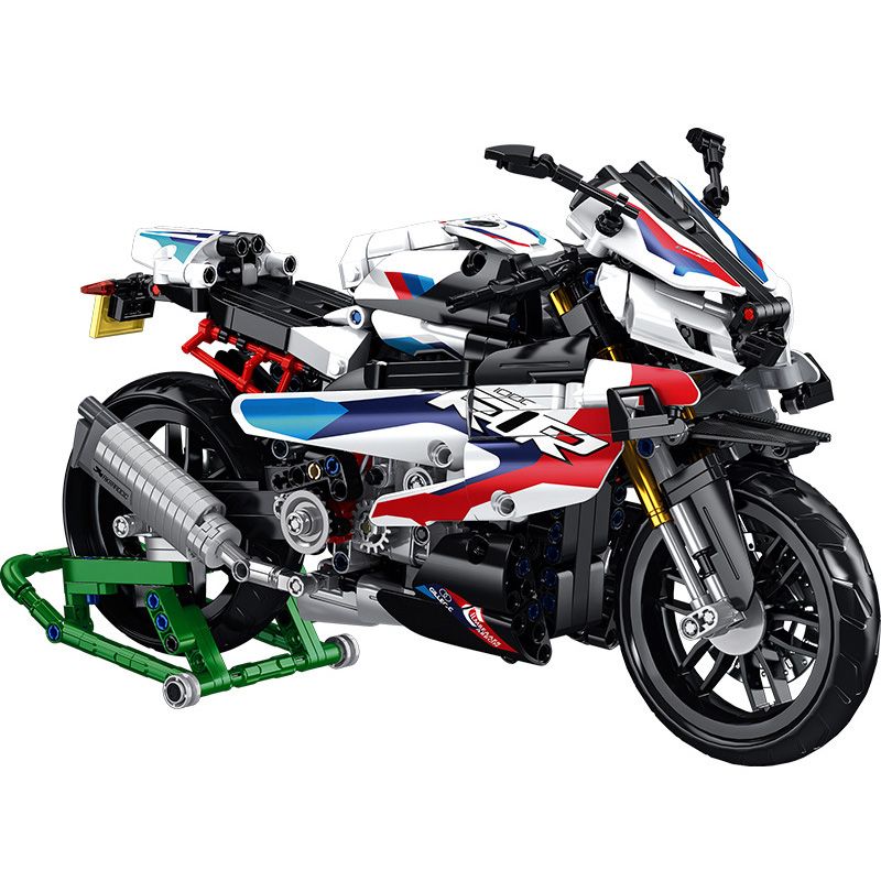 PanlosBrick 672004 Panlos Brick 672004 non  BMW M1000RR bộ đồ chơi xếp lắp ráp ghép mô hình  BMW 1000 RR Kỹ Thuật Công Nghệ Cao Mô Hình Phương Tiện 912 khối