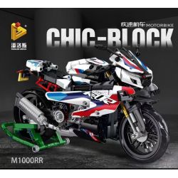 PanlosBrick 672004 Panlos Brick 672004 non  BMW M1000RR bộ đồ chơi xếp lắp ráp ghép mô hình  BMW 1000 RR Kỹ Thuật Công Nghệ Cao Mô Hình Phương Tiện 912 khối