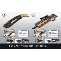 MINGDI LEIBAO K221 non  SÚNG ĐỒ CHƠI BẮN TỈA 8 TỔ HỢP AWM TRƯỜNG MR762A1 TIỂU LIÊN MP5 TAC-50 AK-47 VECTOR NGẮN NÒNG WA2000 bộ đồ chơi xếp lắp ráp ghép mô hình Gun 897 khối