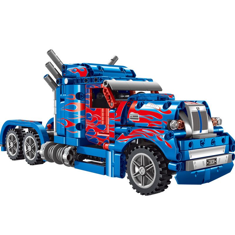 TA GAOLE T3030 3030 non  XE TẢI OPTIMUS PRIME ĐẦU KÉO bộ đồ chơi xếp lắp ráp ghép mô hình  WESTERN STAR OPTIMUS PRIME Kỹ Thuật Công Nghệ Cao Mô Hình Phương Tiện 619 khối