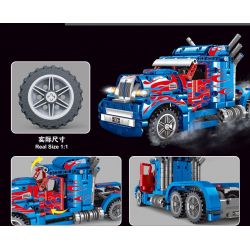 TA GAOLE T3030 3030 non  XE TẢI OPTIMUS PRIME ĐẦU KÉO bộ đồ chơi xếp lắp ráp ghép mô hình  WESTERN STAR OPTIMUS PRIME Kỹ Thuật Công Nghệ Cao Mô Hình Phương Tiện 619 khối