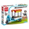 MINGDI LEIBAO K0273 0273 non  QUẦY HÀNG THỰC PHẨM DÀNH CHO NGƯỜI SÀNH ĂN bộ đồ chơi xếp lắp ráp ghép mô hình DELICIOUS SNACK STALL 925 khối