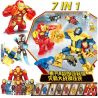 DUO LE PIN DLP9093 9093 non  BATTLE-FIGHTING MAN 8 bộ đồ chơi xếp lắp ráp ghép mô hình Marvel Super Heroes Siêu Anh Hùng Marvel