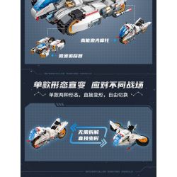 Enlighten 41310 Qman 41310 non  THỢ SĂN SAO bộ đồ chơi xếp lắp ráp ghép mô hình Transformers Robot Đại Chiến Người Máy Biến Hình 521 khối