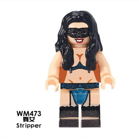 WM 473 474 475 non  DANCE WOMAN 3. bộ đồ chơi xếp lắp ráp ghép mô hình Collectable Minifigures STRIPER Búp Bê Sưu Tầm