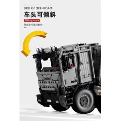 SUPER 18K K199 TA GAOLE T4009 4009 non  MÔ TÔ ĐỊA HÌNH AMODILLO 8X8 bộ đồ chơi xếp lắp ráp ghép mô hình  RV OFF-ROAD Kỹ Thuật Công Nghệ Cao Mô Hình Phương Tiện 6068 khối