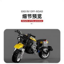 SUPER 18K K199 TA GAOLE T4009 4009 non  MÔ TÔ ĐỊA HÌNH AMODILLO 8X8 bộ đồ chơi xếp lắp ráp ghép mô hình  RV OFF-ROAD Kỹ Thuật Công Nghệ Cao Mô Hình Phương Tiện 6068 khối