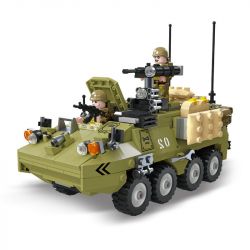 JIESTAR 61030 non  XE VẬN TẢI BỌC THÉP M1126 STRYKER bộ đồ chơi xếp lắp ráp ghép mô hình Military Army Quân Sự Bộ Đội 549 khối
