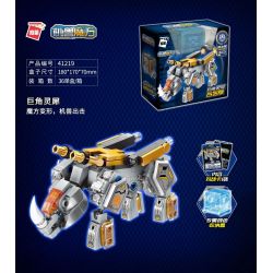 Enlighten 41219 Qman 41219 non  CƠ KHÍ CUBE RUBIK THAY ĐỔI TRỰC TIẾP RHINOCEROS bộ đồ chơi xếp lắp ráp ghép mô hình Transformers Robot Đại Chiến Người Máy Biến Hình