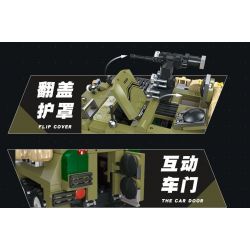 JIESTAR 61030 non  XE VẬN TẢI BỌC THÉP M1126 STRYKER bộ đồ chơi xếp lắp ráp ghép mô hình Military Army Quân Sự Bộ Đội 549 khối