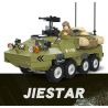 JIESTAR 61030 non  XE VẬN TẢI BỌC THÉP M1126 STRYKER bộ đồ chơi xếp lắp ráp ghép mô hình Military Army Quân Sự Bộ Đội 549 khối