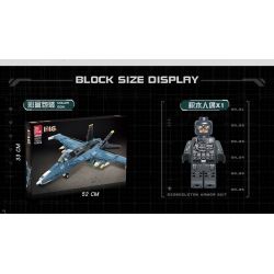 JIESTAR 61029 non  MÁY BAY CHIẾN ĐẤU F-16 bộ đồ chơi xếp lắp ráp ghép mô hình Military Army F16 Quân Sự Bộ Đội 753 khối
