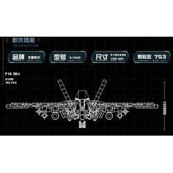 JIESTAR 61029 non  MÁY BAY CHIẾN ĐẤU F-16 bộ đồ chơi xếp lắp ráp ghép mô hình Military Army F16 Quân Sự Bộ Đội 753 khối