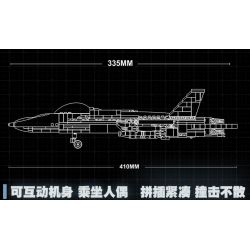 JIESTAR 61029 non  MÁY BAY CHIẾN ĐẤU F-16 bộ đồ chơi xếp lắp ráp ghép mô hình Military Army F16 Quân Sự Bộ Đội 753 khối