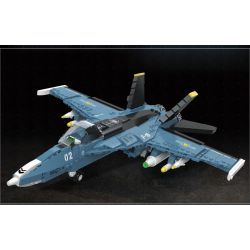 JIESTAR 61029 non  MÁY BAY CHIẾN ĐẤU F-16 bộ đồ chơi xếp lắp ráp ghép mô hình Military Army F16 Quân Sự Bộ Đội 753 khối