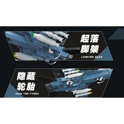 JIESTAR 61029 non  MÁY BAY CHIẾN ĐẤU F-16 bộ đồ chơi xếp lắp ráp ghép mô hình Military Army F16 Quân Sự Bộ Đội 753 khối